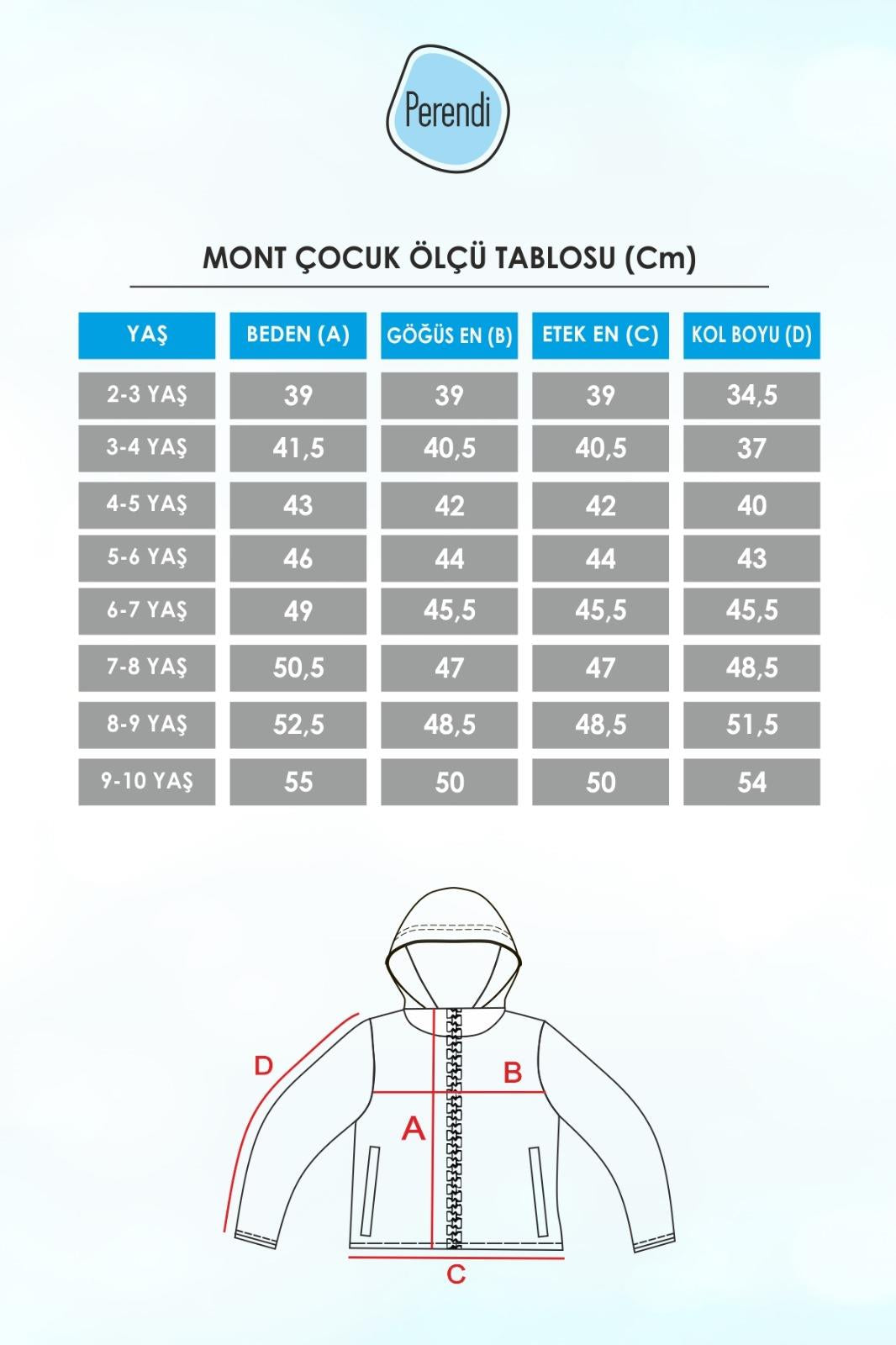 Cep Detaylı Kapüşonlu Unisex Çocuk Mont Çağla