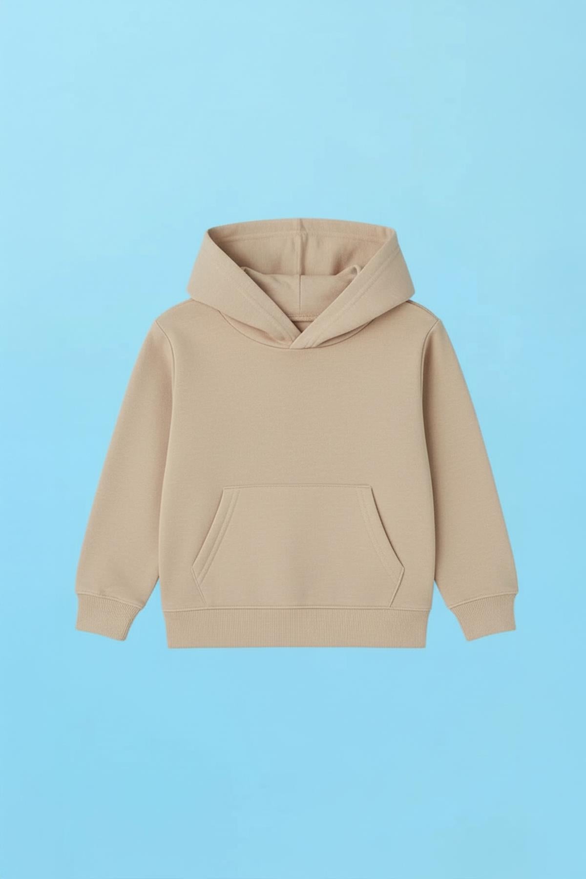 Unisex Kapüşonlu Kanguru Cepli Şardonlu Kışlık Sweatshirt