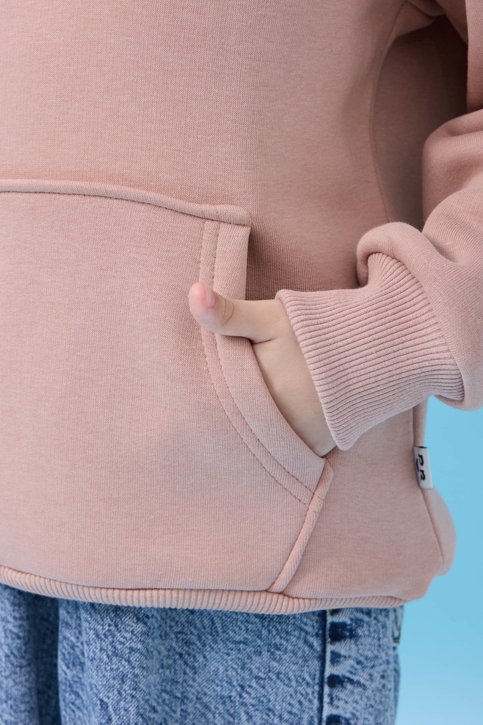 Unisex Kapüşonlu Kanguru Cepli Şardonlu Kışlık Sweatshirt