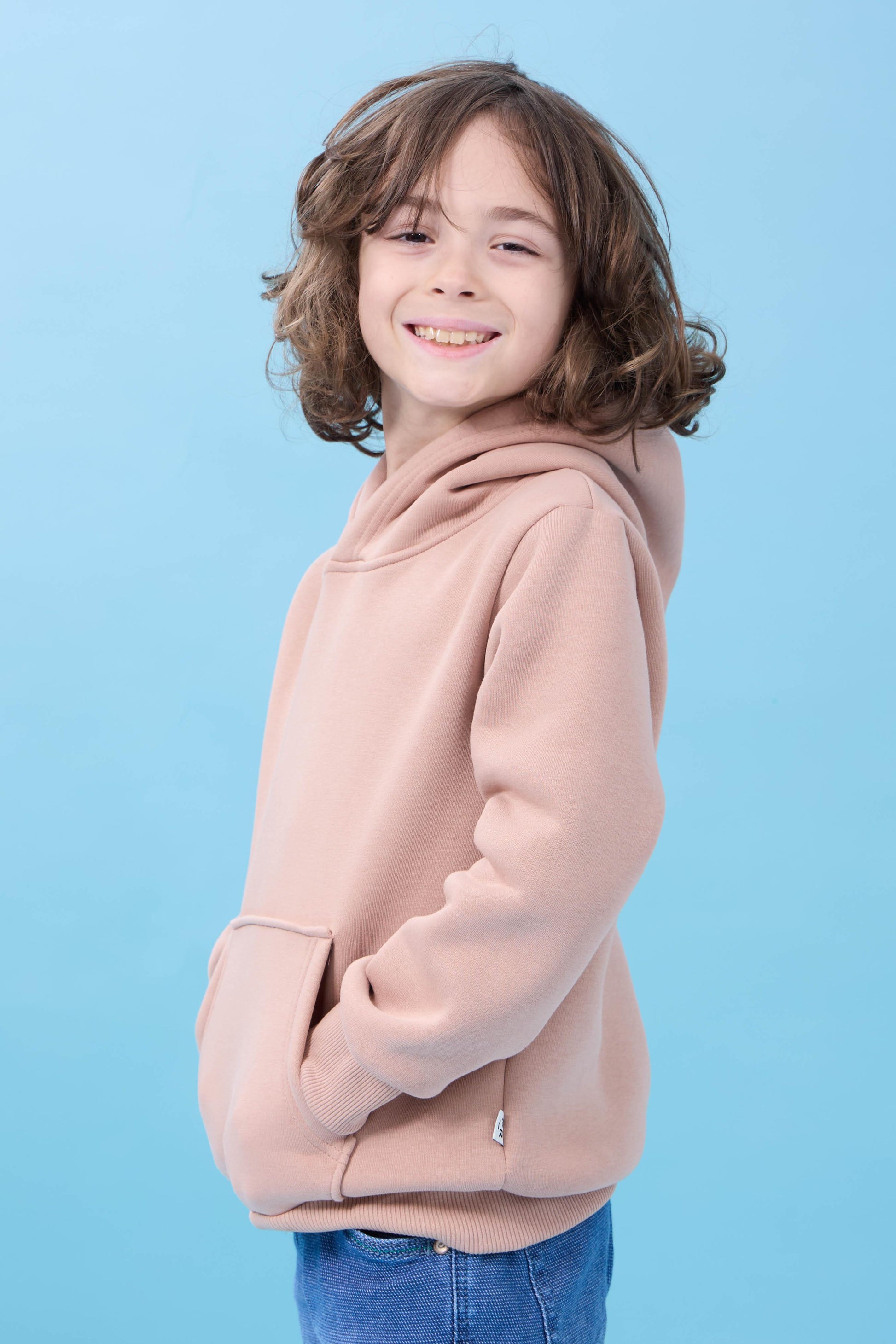 Unisex Kapüşonlu Kanguru Cepli Şardonlu Kışlık Sweatshirt