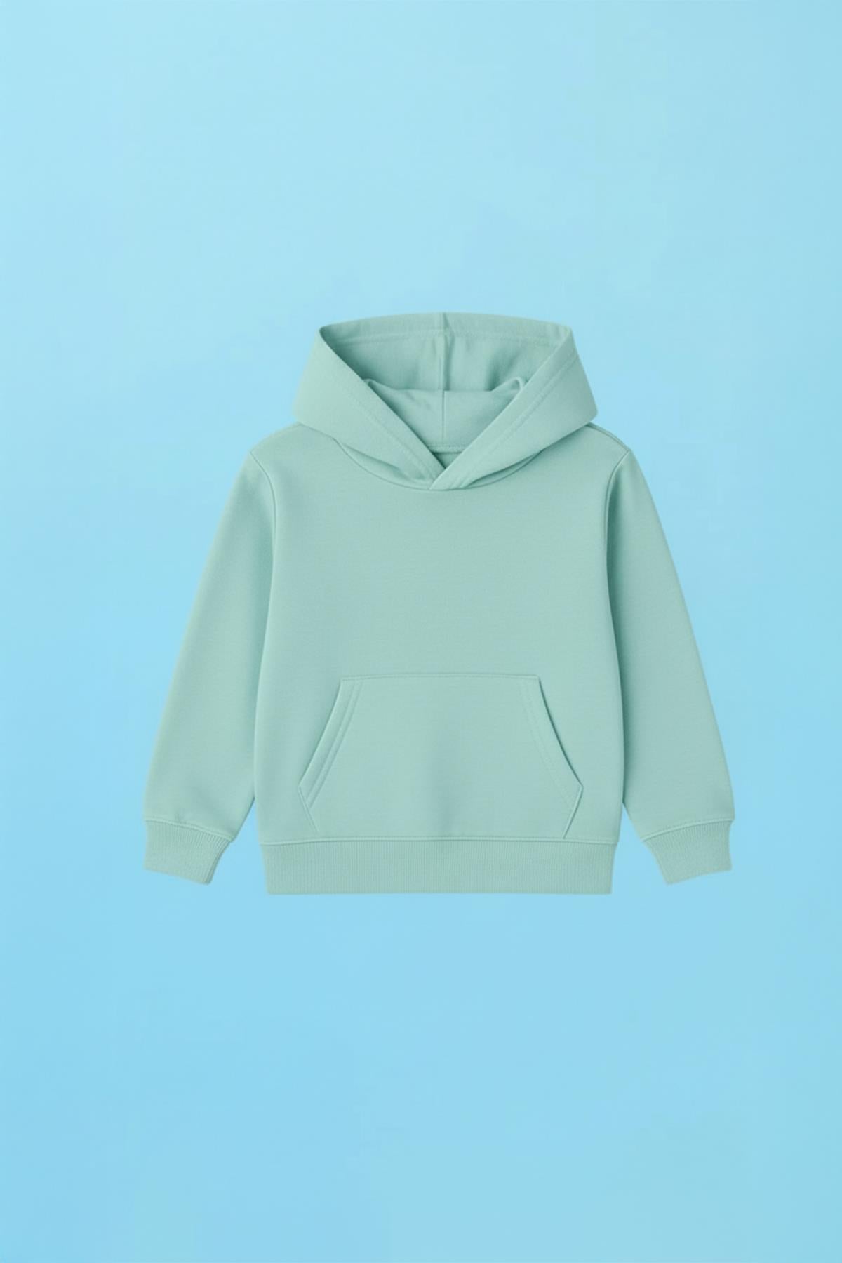 Unisex Kapüşonlu Kanguru Cepli Şardonlu Kışlık Sweatshirt