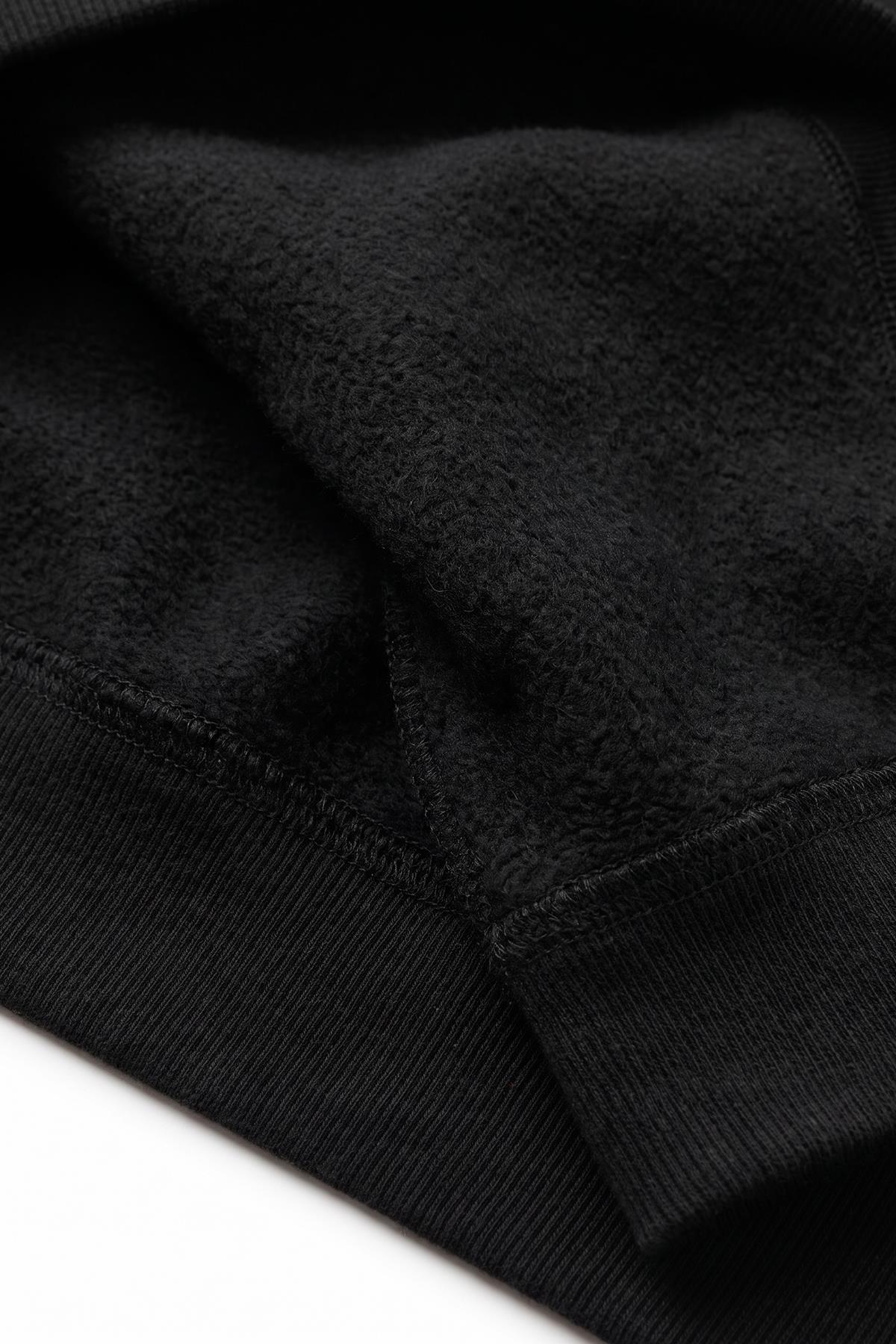 Unisex Çocuk Kışlık V Yaka Polarlı Okul Sweatshirt