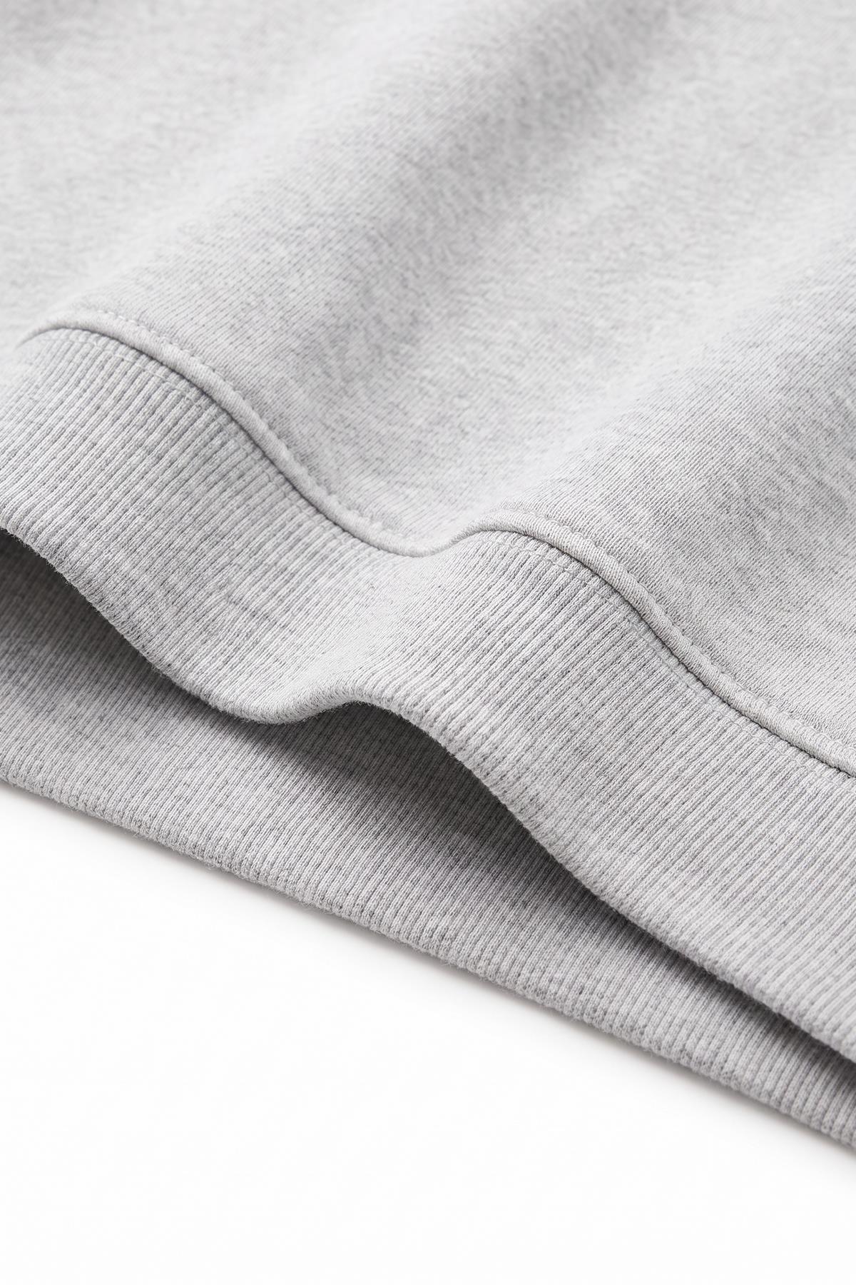 Unisex Çocuk Kışlık V Yaka Polarlı Okul Sweatshirt