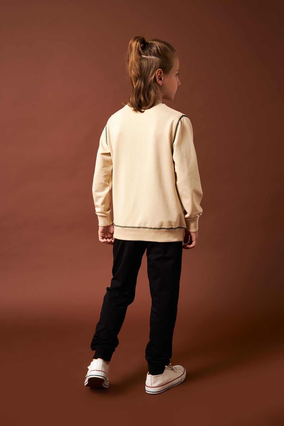 Wolf Nakış Detaylı Erkek Çocuk Takım